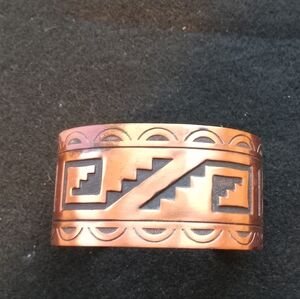 Navajo Made Native American Copper Cuff